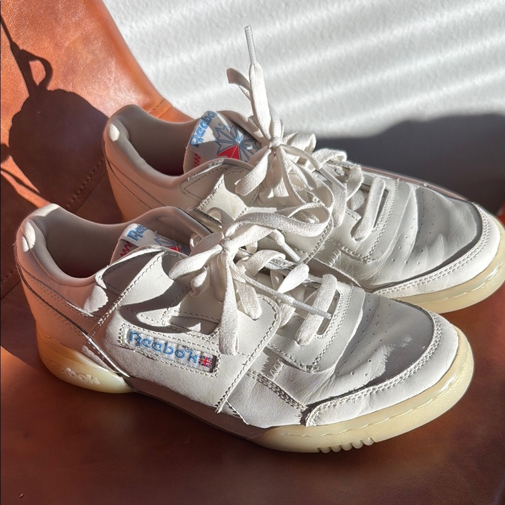 “It’s a Man’s World” Reebok Cream Sneakers